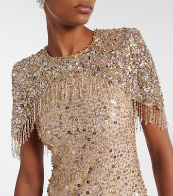 Esna embellished caped gown | Jenny Packham