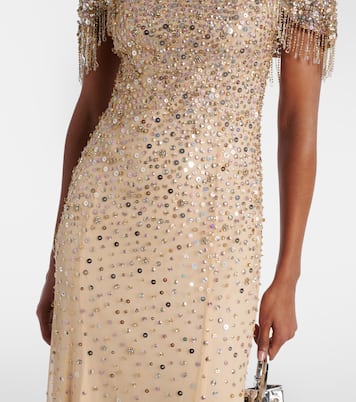 Esna embellished caped gown | Jenny Packham