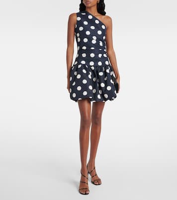 Robe ballon asymétrique à pois | Patou