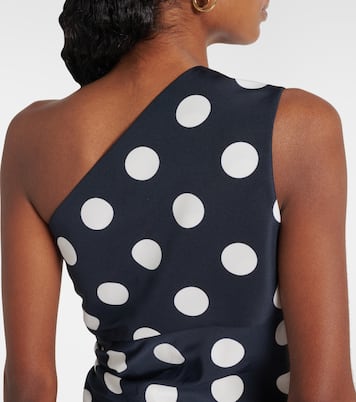 Robe ballon asymétrique à pois | Patou