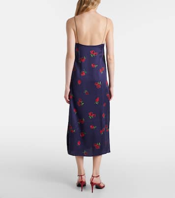 Abito sottoveste Sicily in twill con stampa | Khaite