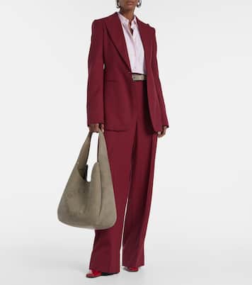 Sac en daim synthétique à logo | Stella McCartney