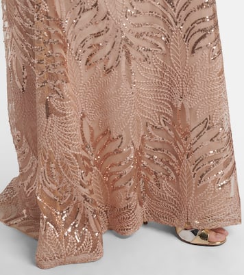 Embroidered sequined tulle gown | Elie Saab