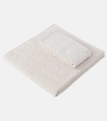 Set de 2 serviettes Chalk en coton | Missoni