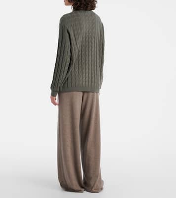 Pullover in cashmere a trecce | Lisa Yang