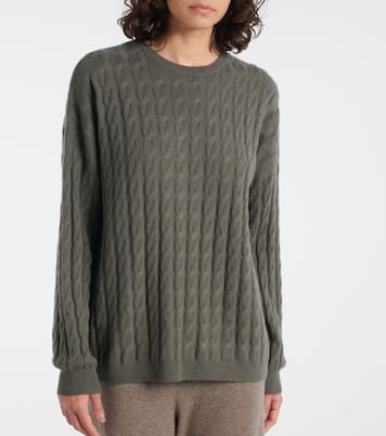Pullover in cashmere a trecce | Lisa Yang