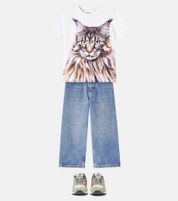 Bedrucktes T-Shirt Roxo aus Baumwoll-Jersey | Molo