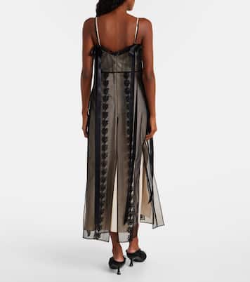 Lace-trimmed sheer midi dress | Simone Rocha
