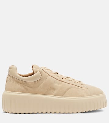 H-Stripes suede platform sneakers | Hogan