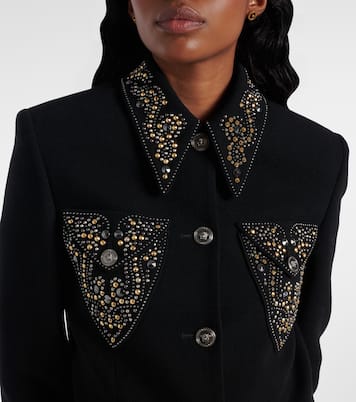 Verzierte Jacke aus einem Wollgemisch | Versace