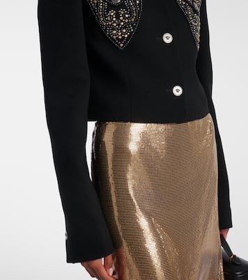 Verzierte Jacke aus einem Wollgemisch | Versace