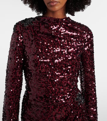 Draped sequined gown | Erdem
