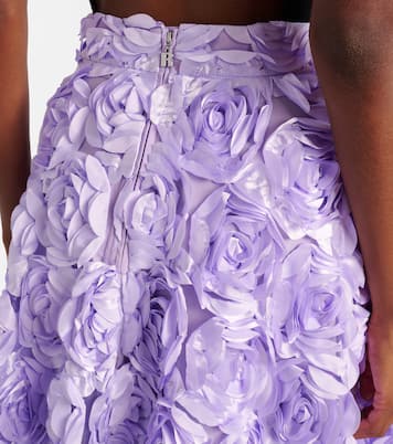 Floral-appliqué maxi skirt | Rotate