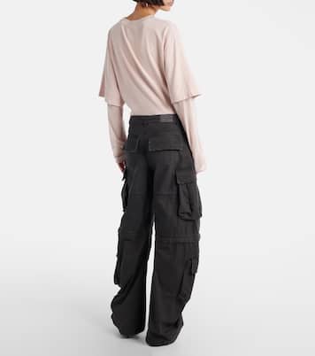 Cotton barrel-leg cargo pants | Acne Studios