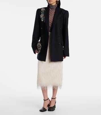 Fringed midi skirt | Dries Van Noten