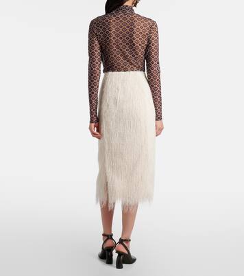 Fringed midi skirt | Dries Van Noten