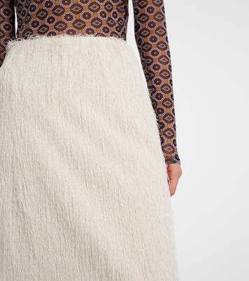 Fringed midi skirt | Dries Van Noten