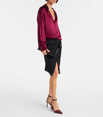 90 snake-effect leather pumps | Tom Ford