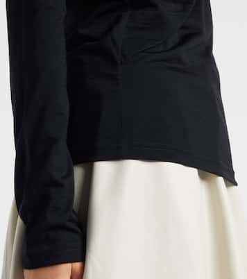 Scarf-detail wool jersey top | Róhe