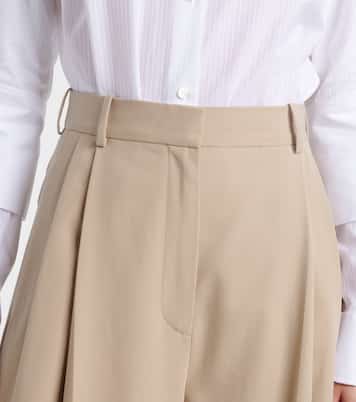 High-rise cotton wide-leg pants | Loewe