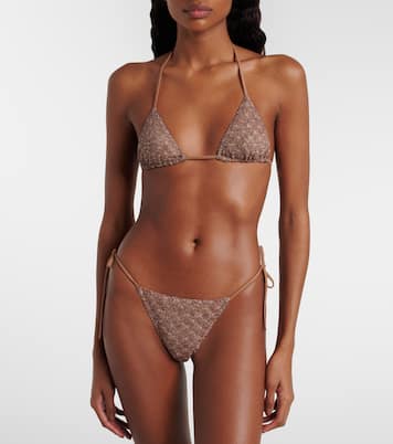 Open-knit lamé bikini | Missoni