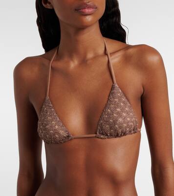 Open-knit lamé bikini | Missoni