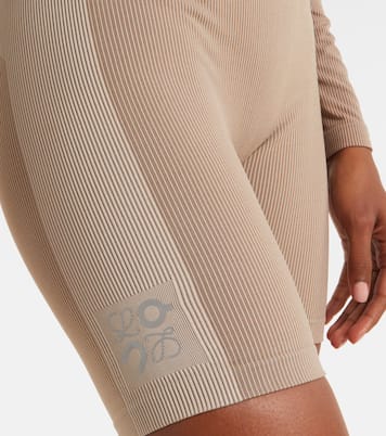 x On shorts ciclistas acanalados a rayas | Loewe
