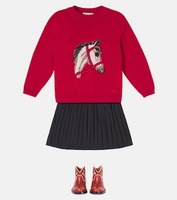 Jason cashmere jacquard sweater | Bonpoint