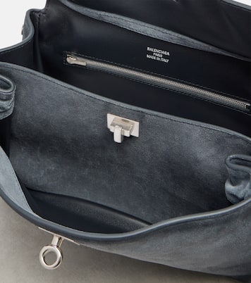 Rodeo 스몰 스웨이드 탑 핸들 백 | Balenciaga