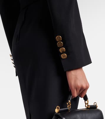Cropped wool and silk-blend jacket | Dolce&Gabbana