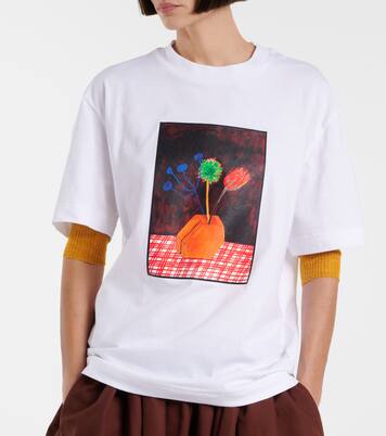 T-shirt in jersey di cotone con stampa | Plan C