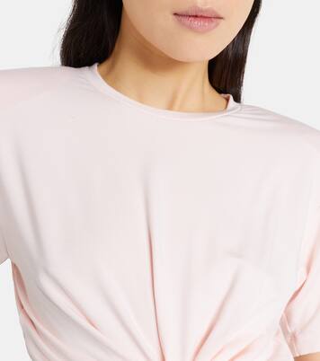 Cropped floral-appliqué T-shirt | Magda Butrym