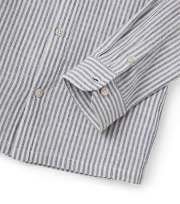 Nathan striped cotton and linen shirt | Bonton
