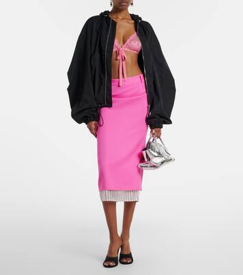 Virgin wool pencil skirt | The Attico