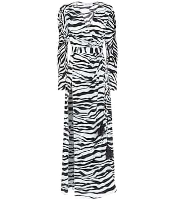 Lauren zebra-print maxi dress | The Attico
