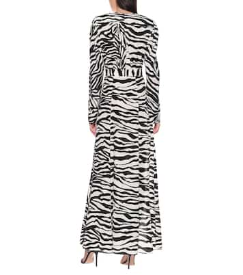 Lauren zebra-print maxi dress | The Attico