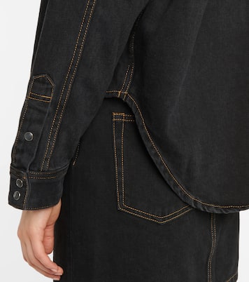 Denim overshirt | Wardrobe.NYC