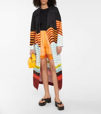Shorts in organza di seta e cotone | Dries Van Noten