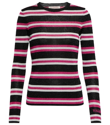 Lurex® striped jacquard sweater | Valentino
