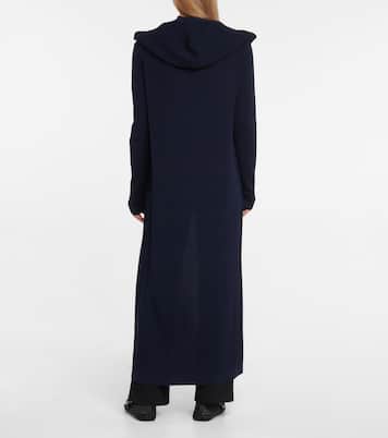 Cardigan in misto lana con cappuccio | Alaïa