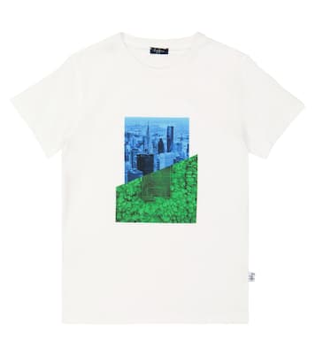 Camiseta de algodón estampada | Il Gufo
