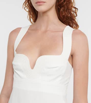 Piped asymmetric midi dress | Stella McCartney