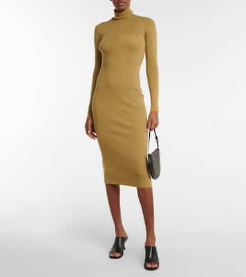 Rollkragenkleid aus Rippstrick Fortis | Live The Process