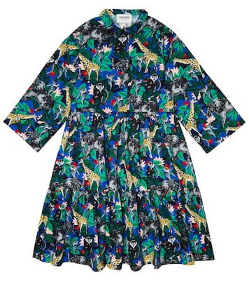 Robe chemise imprimée en coton | Kenzo Kids