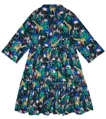 Robe chemise imprimée en coton | Kenzo Kids