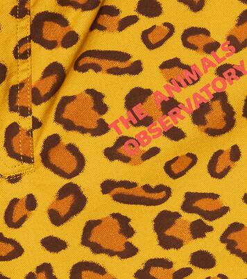 Leopard-print cotton hoodie | The Animals Observatory