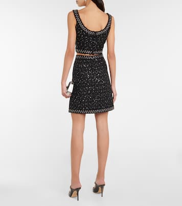 Top cropped in tweed con decorazioni | Giambattista Valli
