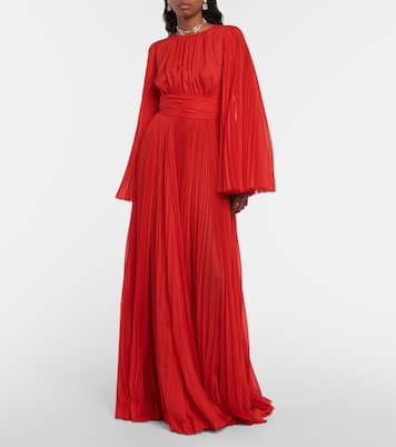 Abito lungo a pieghe | Dolce&Gabbana