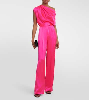 Pantalon ample à taille haute en soie | The Sei