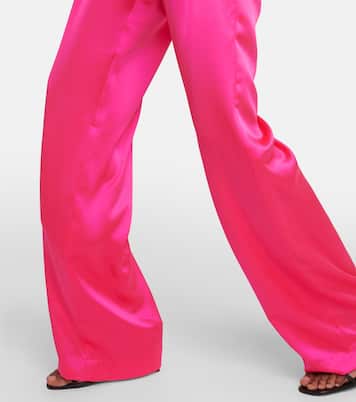 Pantalon ample à taille haute en soie | The Sei